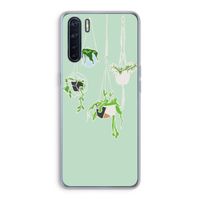 Hang In There: Oppo A91 Transparant Hoesje