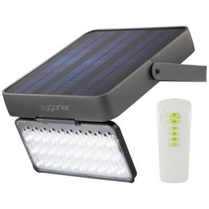 Sygonix SY-5176608 Wandspot op zonne-energie met bewegingsmelder SMD LED 15 W Grijs-zwart