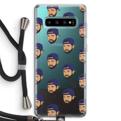 Drake Away: Samsung Galaxy S10 Plus Transparant Hoesje met koord