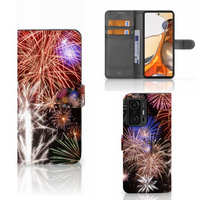 Xiaomi 11T | 11T Pro Wallet Case met Pasjes Vuurwerk - thumbnail