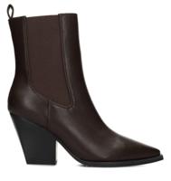 POSH by Poelman MARIE enkellaarzen bruin Imitatieleer Dames
