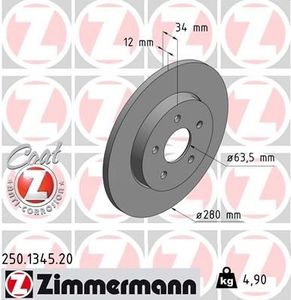 Remschijf Coat Z 250134520