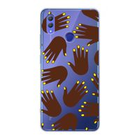 Hands dark: Honor Note 10 Transparant Hoesje