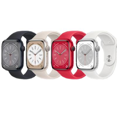 Refurbished Watch Series 8 GPS 45mm Aluminium Rood Gebruikt