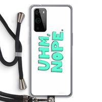 UHM, NOPE.: OnePlus 9 Pro Transparant Hoesje met koord
