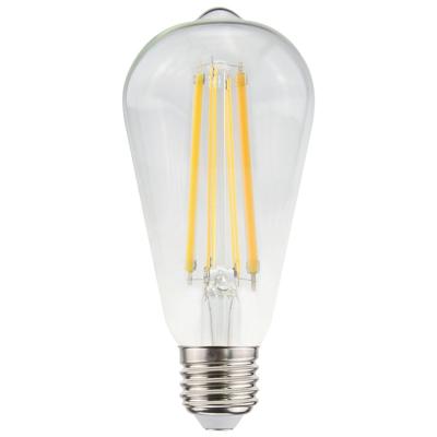 LED Filament lamp E27 - 11 Watt 1521 Lumen - ST64 Edison - 2700K Warmwit licht - Dimbaar - Helder glas