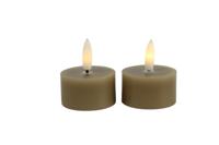 Decostar Countryfield Theelicht rustiek 4CM LED ro Lyon s2 beige