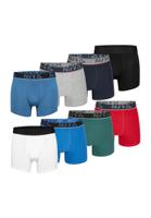 Phil & Co Phil & Co Boxershorts Heren 8-Pack Multi Effen Kleuren