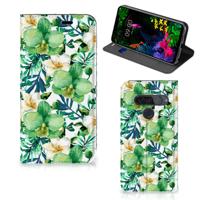 LG G8s Thinq Smart Cover Orchidee Groen