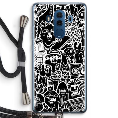 Vexx Black Mixtape: Huawei Mate 10 Pro Transparant Hoesje met koord