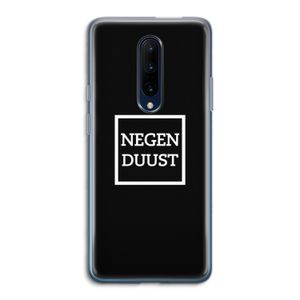 Negenduust black: OnePlus 7 Pro Transparant Hoesje