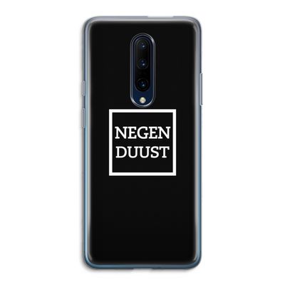 Negenduust black: OnePlus 7 Pro Transparant Hoesje