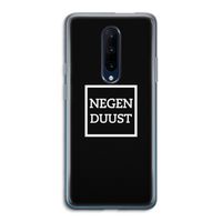 Negenduust black: OnePlus 7 Pro Transparant Hoesje Negenduust black: OnePlus 7 Pro Transparant Hoesje