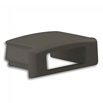 Eindkap E2B zwart kabelinvoer voor zwart LED profiel PL1 8106112