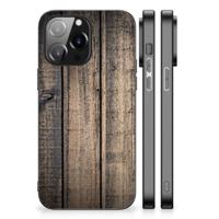 iPhone 14 Pro Max Houten Print Telefoonhoesje Steigerhout