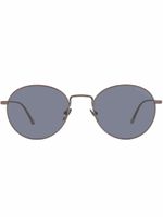 Giorgio Armani lunettes de soleil AR6125 à monture ronde - Métallisé - thumbnail