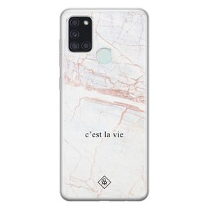 Samsung Galaxy A21s siliconen telefoonhoesje - C'est la vie