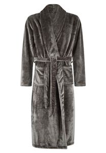 Fleece badjas grijs heren-xl/xxl