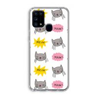 Meow: Samsung Galaxy M31 Transparant Hoesje