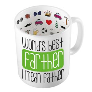 Cadeau koffie/thee mok voor papa - groen - de beste papa - keramiek - 300 ml - Vaderdag