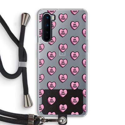 GIRL POWER: OnePlus Nord Transparant Hoesje met koord