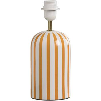 Leen Bakker - Lampvoet Lio - Wit/oranje - 29,5x12,5x12,5 Cm - Keramiek - Oranje#Wit