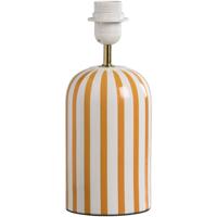 Leen Bakker - Lampvoet Lio - Wit/oranje - 29,5x12,5x12,5 Cm - Keramiek - Oranje#Wit