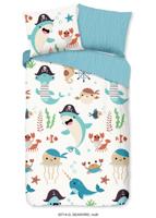 Good Morning Kinderdekbedovertrek "zeedieren" - Multi - (140x200/220 cm) - Katoen