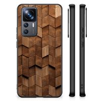 Houten Print Telefoonhoesje voor Xiaomi 12T | 12T Pro Wooden Cubes