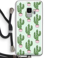 Cactus Lover: Samsung Galaxy S9 Transparant Hoesje met koord