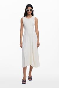 Jurk met stiksels - WHITE - S