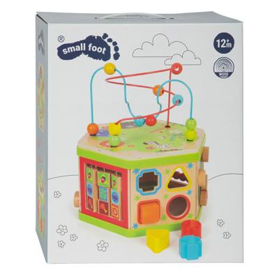 Small Foot houten activitetenkubus met motoriekspiraal safari