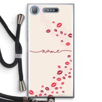 Kusjes: Sony Xperia XZ1 Transparant Hoesje met koord Kusjes: Sony Xperia XZ1 Transparant Hoesje met koord