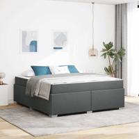 Bedframe Donkergrijs 180 x 200 cm Stof
