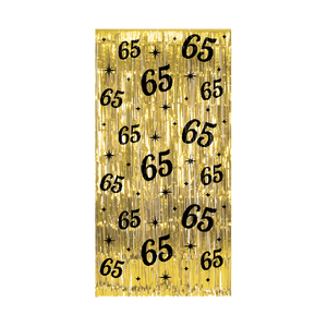 Classy Feestgordijn 65 Jaar Goud