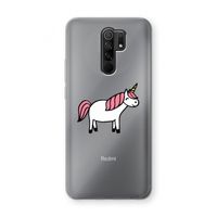 Eenhoorn: Xiaomi Redmi 9 Transparant Hoesje