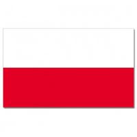 Poolse vlag goede kwaliteit   - - thumbnail