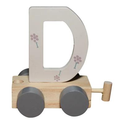 JeP kids houten treinletter D-zand