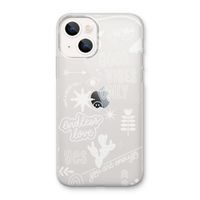 Good vibes: iPhone 13 mini Transparant Hoesje