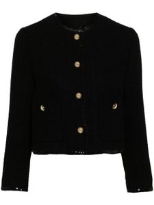 Miu Miu veste en tweed à sequins - Noir