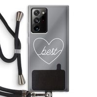 Best heart pastel: Samsung Galaxy Note 20 Ultra / Note 20 Ultra 5G Transparant Hoesje met koord
