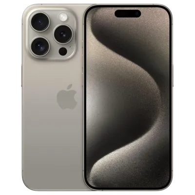 Refurbished iPhone 15 Pro Max 256 GB Titanium Zilver Als nieuw