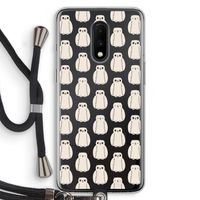 Uilen: OnePlus 7 Transparant Hoesje met koord