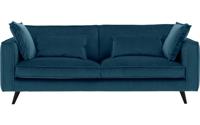 Goossens Bank Suite blauw, stof, 4-zits, elegant chic