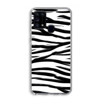 Zebra pattern: Samsung Galaxy M31 Transparant Hoesje