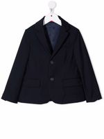 Fay Kids blazer en laine à simple boutonnage - Bleu