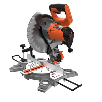 Black+Decker bes702 1500w 216mm afkort- en verstekzaag | 1x zaagblad 24 hardmetalen tanden | stofzak - bes702-qs