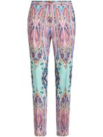 ETRO pantalon de costume à motif cachemire - Bleu