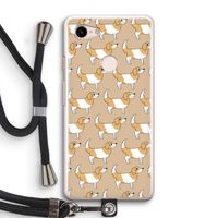 Doggy: Pixel 3 Transparant Hoesje met koord