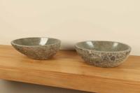 Waskommen riviersteen set RM070318AB, 44x43x15 cm